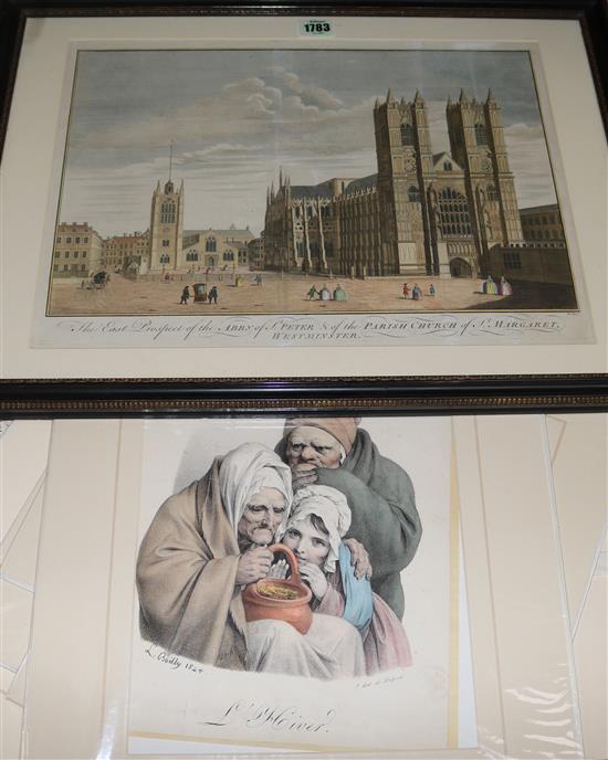Folio of 19th century prints